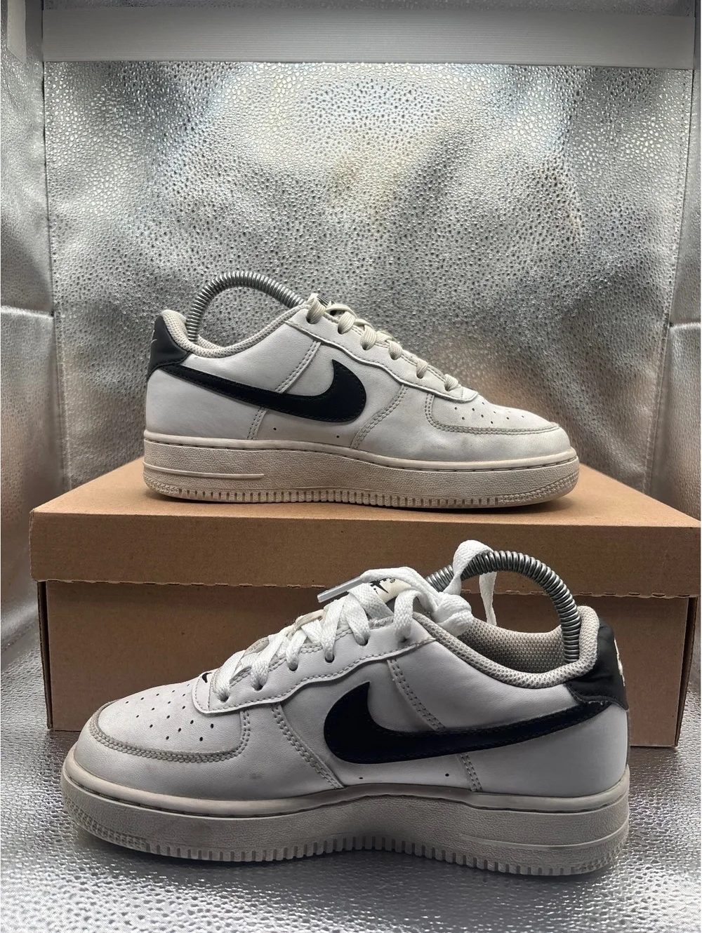 Nike Air Force 1 low white black GS